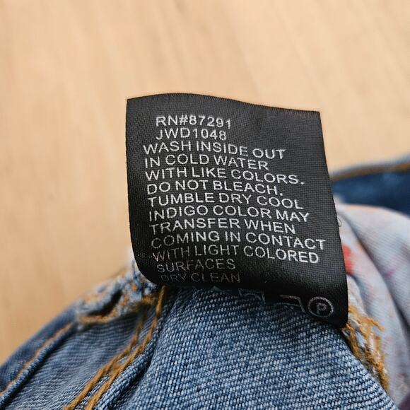 Johnny Was Dallah Embroidered Floral Mid-Rise Skinny Jeans Size 30 EUC - Picture 10 of 11